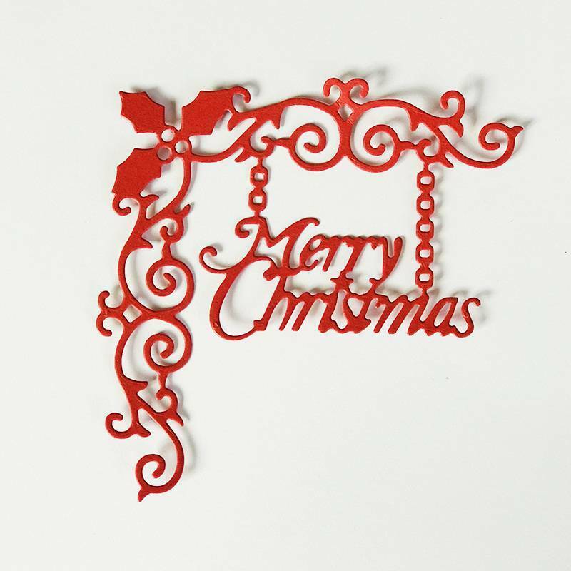 Merry Christmas Metal Cutting Dies Stencil for DIY Scrapbook Photo Album .l8