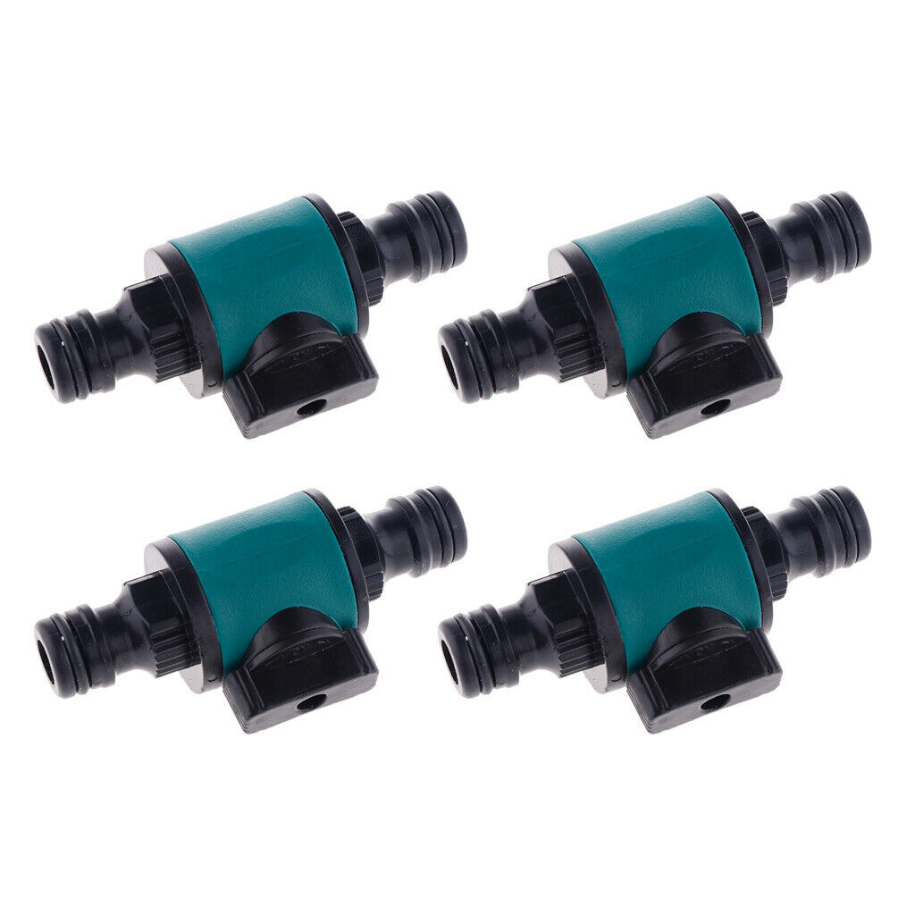 Set of 4 Garden Hose Connector Tap Splitters Valves Bolted Hose Spigot