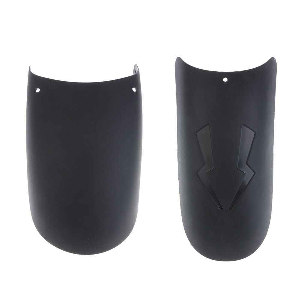 2x Universal Motorcycle Front Fender Extender Wheel Splash Guard Extension