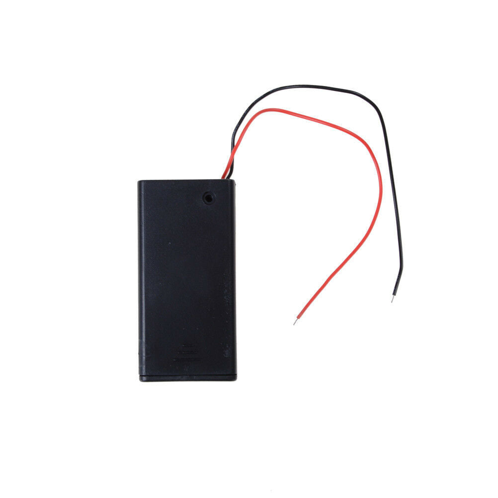 2Pcs New 9V Battery Holder with ON/OFF Switch 9 volt Box Pack Power Toggl .l8