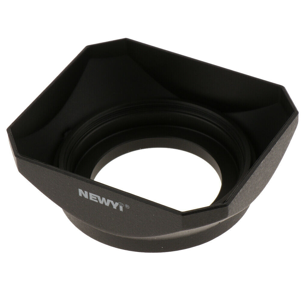 39mm Square Lens Hood with Screw for Canon   Sony Camera Universal