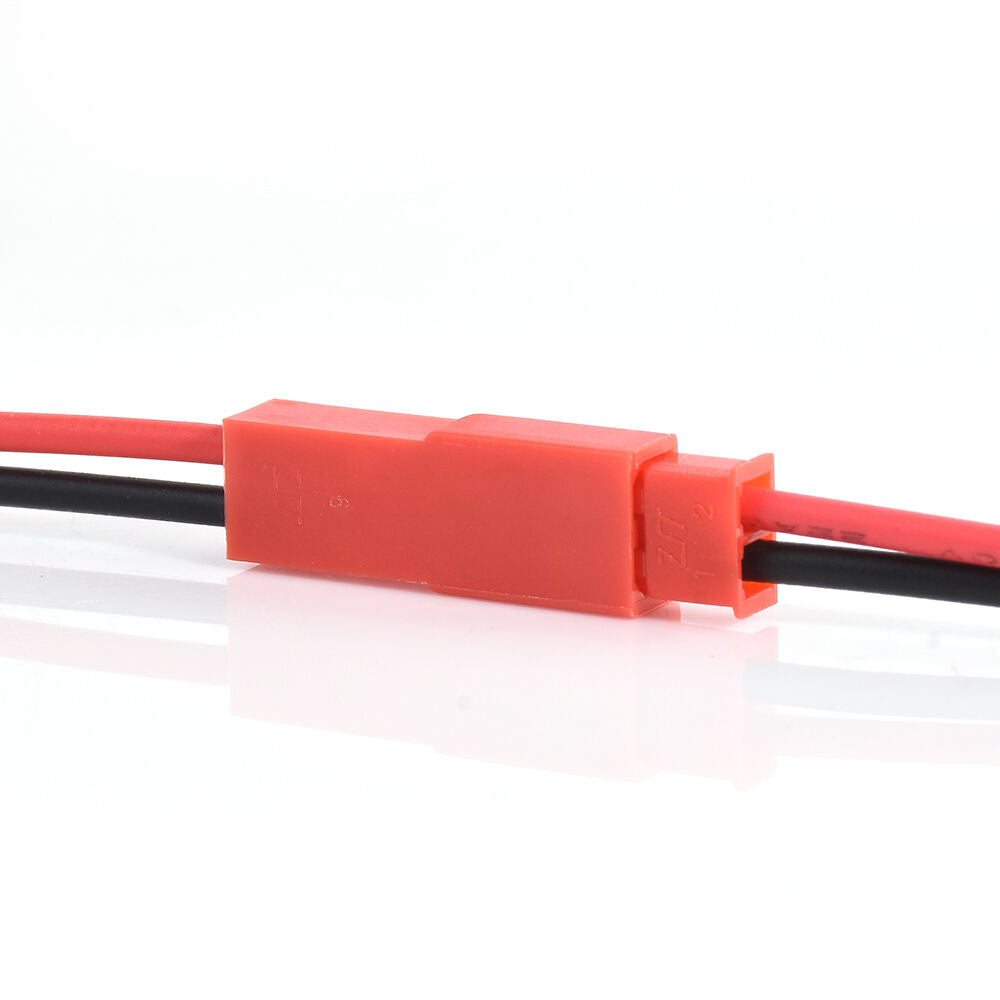 10 Pair Male+Female Red JST Connector Plug Cable Line for RC BEC Lipo Battery AU