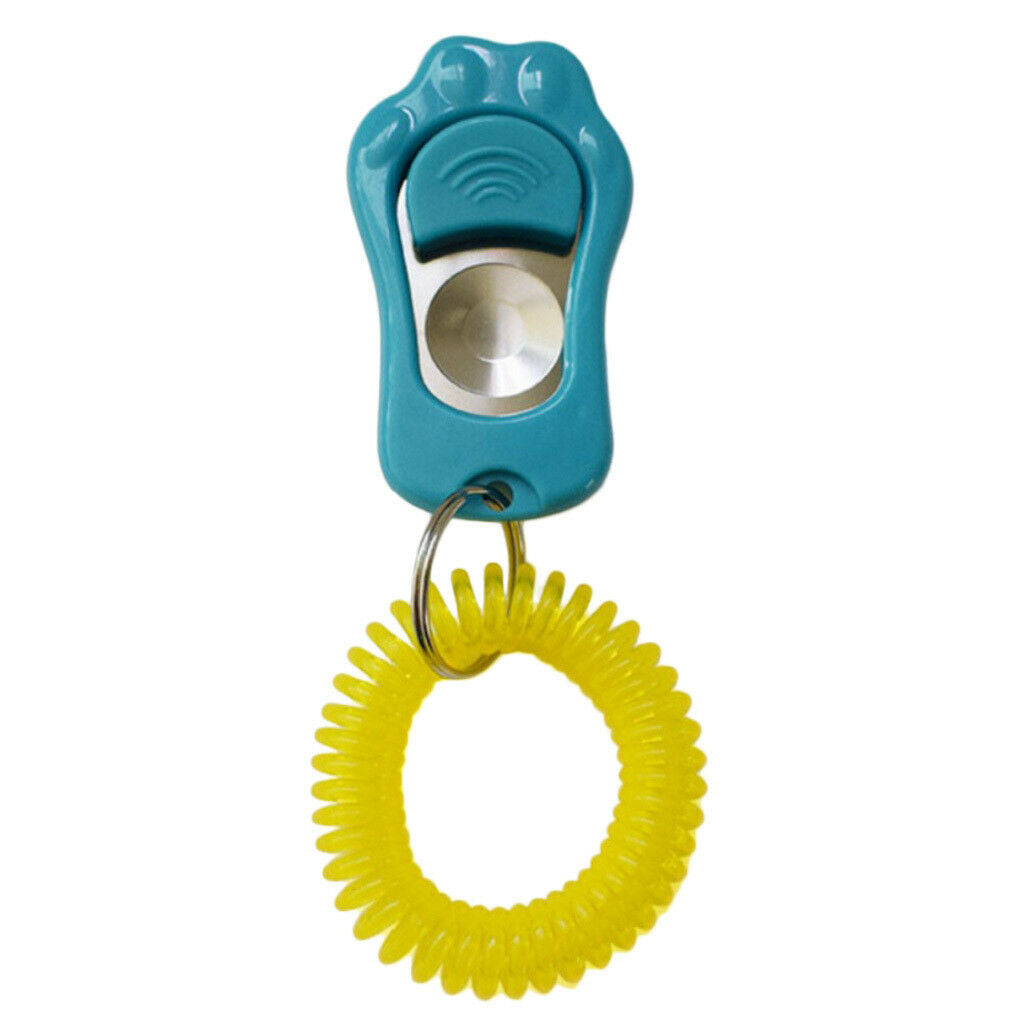 Dog Whistle Clicker Pet Training Clicker Silent Bark Control Tools Blue