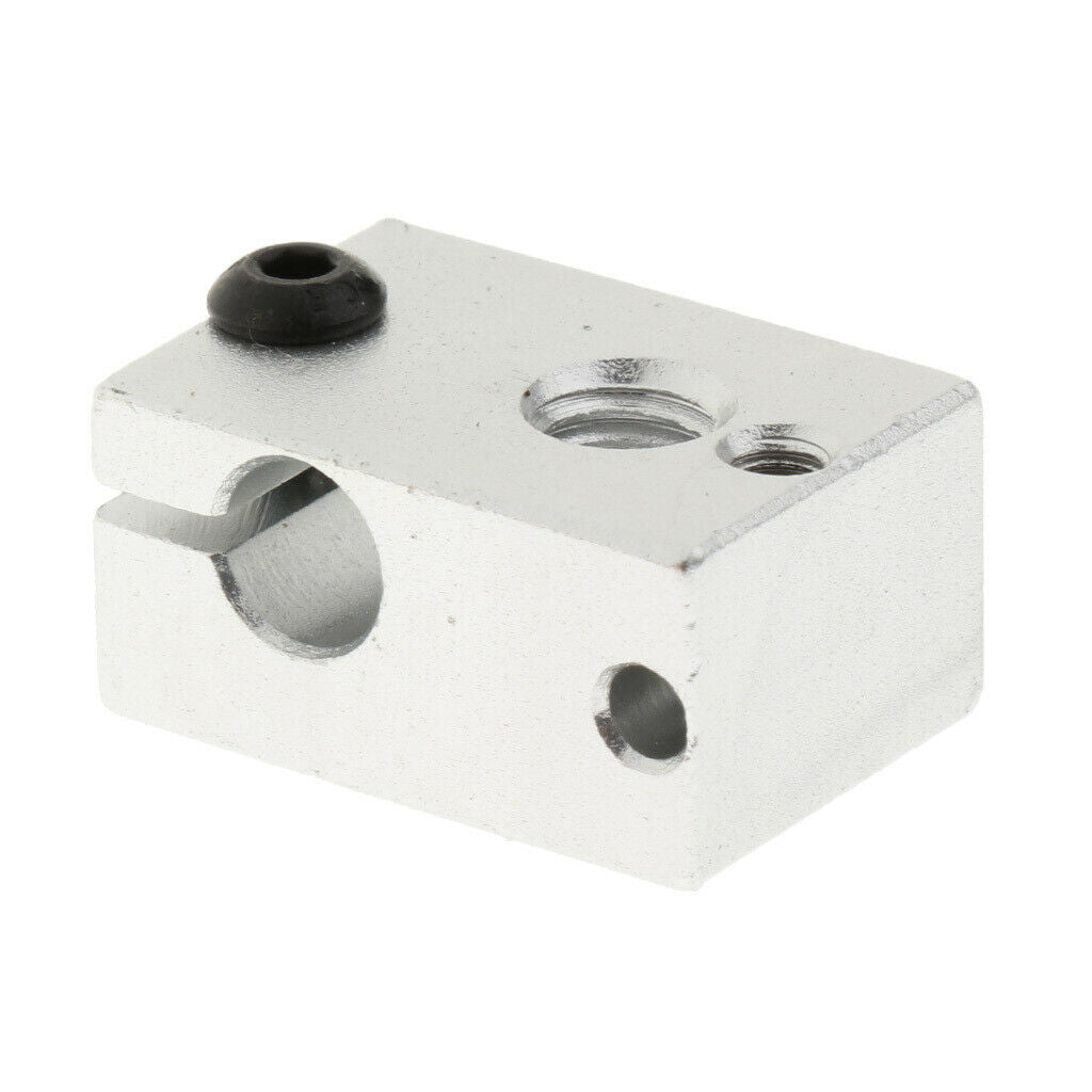 Aluminum  Heating Block V6 for Extruder Mk7 Mk8 M6 And M3 (heat Pipe And