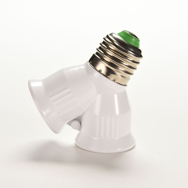 Screw E27 LED Base Light Lamp Bulb Socket 1 to 2 Splitter Adapter Converte.l8