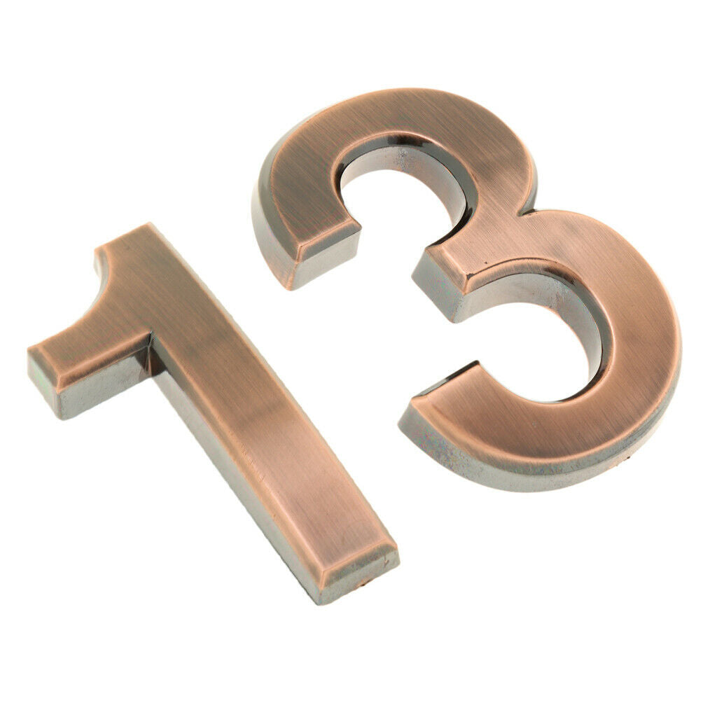 Numbers House Door Car Number Letters Digits Plate Plaque Sign Gate Badge ABS