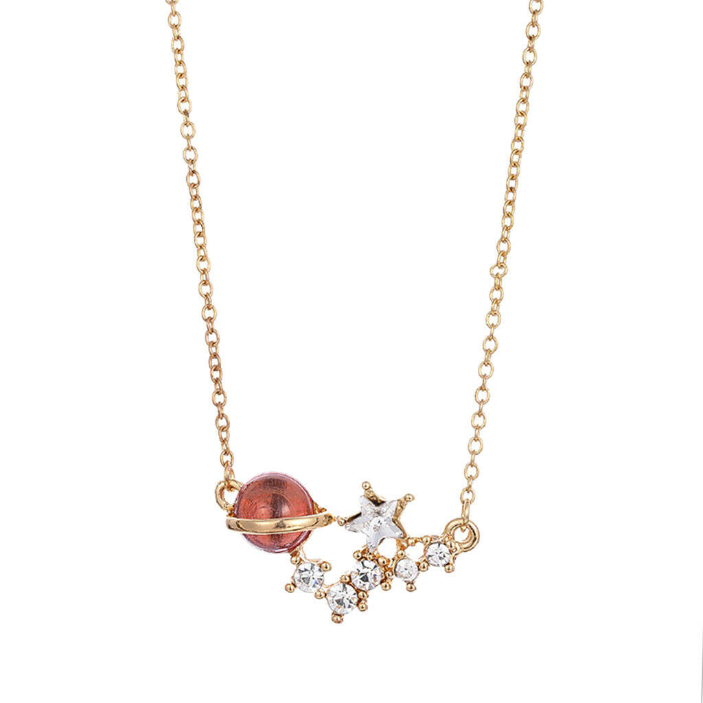 Charm Golden Drill Star Pendants Banquet Lady Dating Jewelry Birthday Gifts