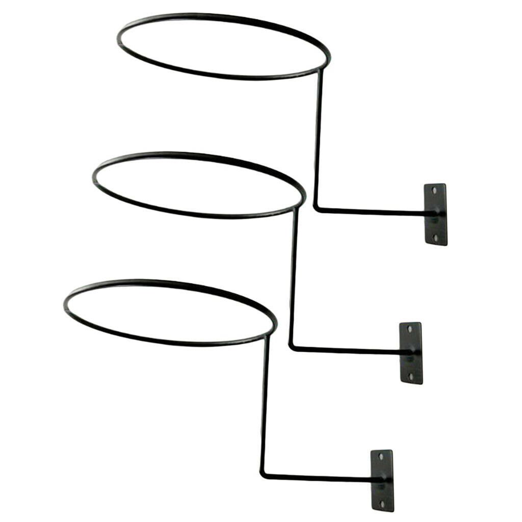 9x Anti-corrosion Helmet Holder Hanger for Top Cowboy Sun Hat Wig Black