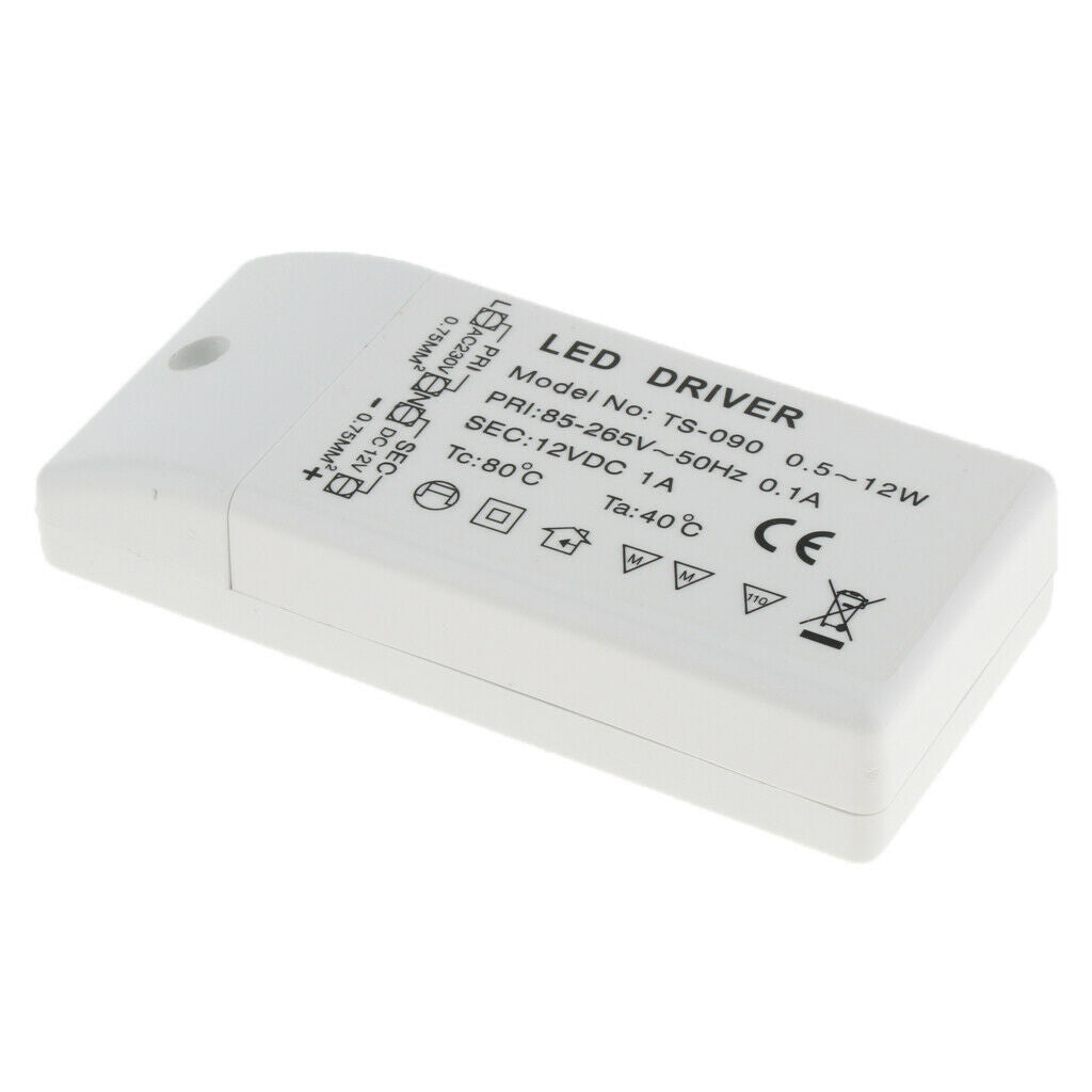 AC85-265V to DC 12V 12W LED Driver Transformer MR11/G4/MR16/GU5.3 Light Use