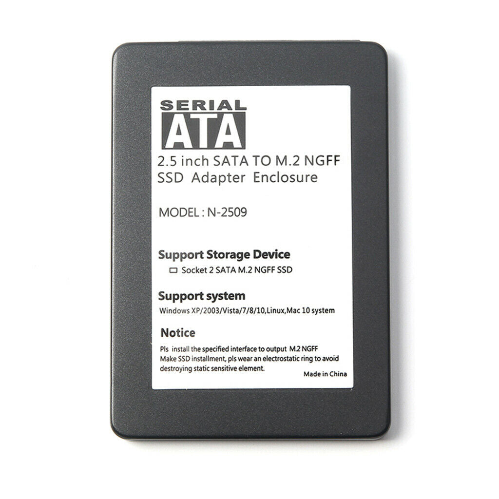 sata protocol ngff m.2 to 2.5 inch sata interface 7mm aluminum alloy hdd case