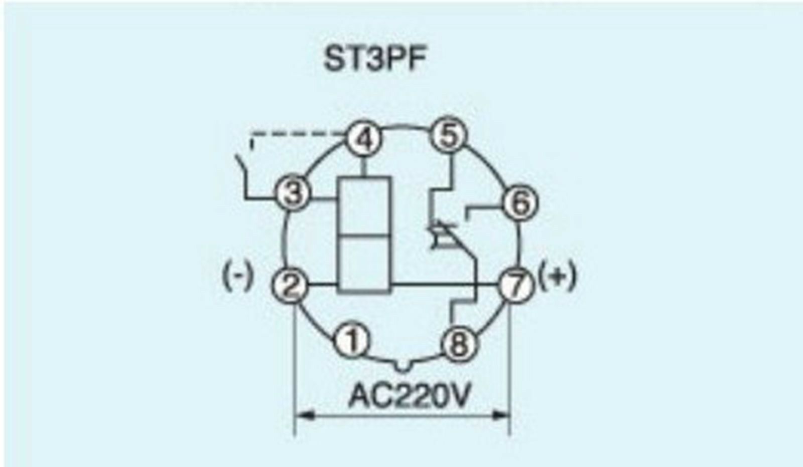 220VAC Power off delay time ST3PF relay 0-10 seconds with Socket base PF083A