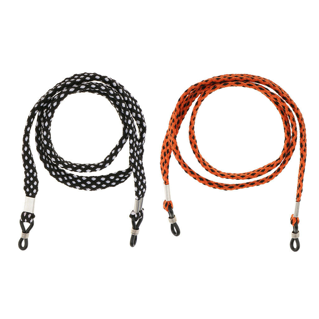 2pcs Sports Eyeglass Sun Eye Glasses Holder Neck Cord Sunglasses Chain Strap