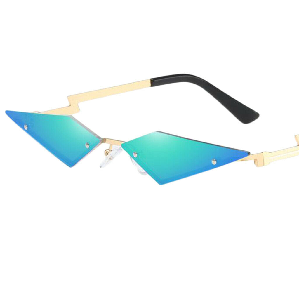 3Pcs/Set Cat Eye Sunglasses Rimless Sun Glasses UV400 Luxury Design Eyewear