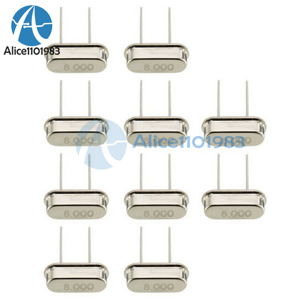 100PCS 8MHz /8.000 MHZ Crystal Oscillator HC-49S 8MHz