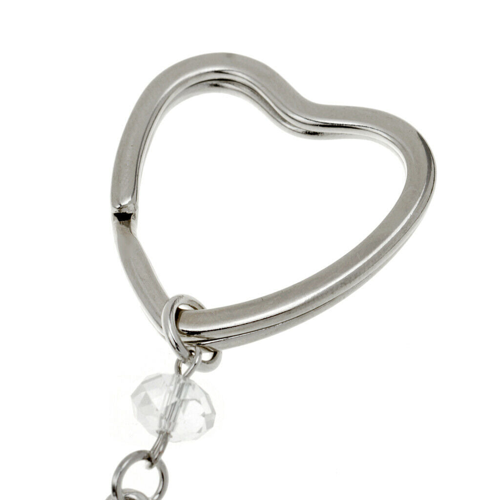 Love Lettering Heart Shaped Key Ring Chain