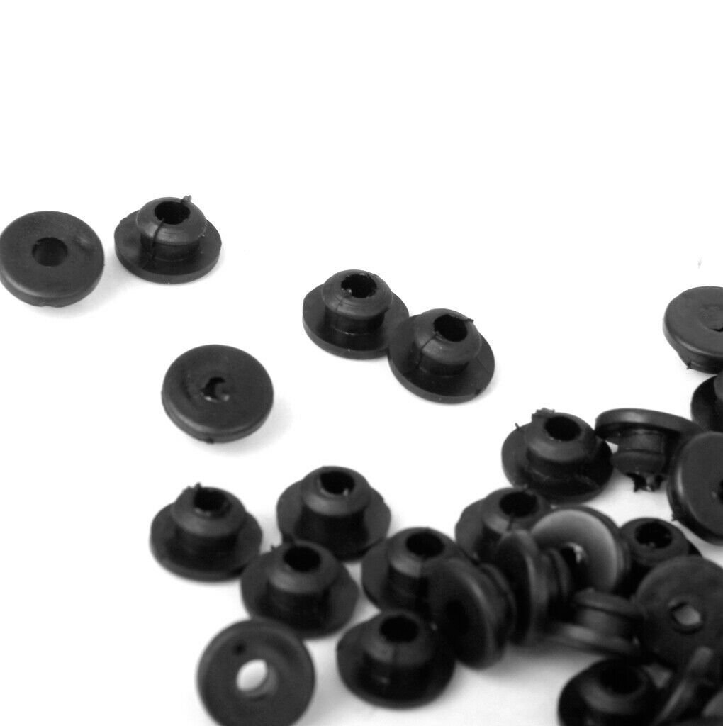 100 lot Tattoo Machine Full Grommets Cushions Nipples Rings Supplies Black