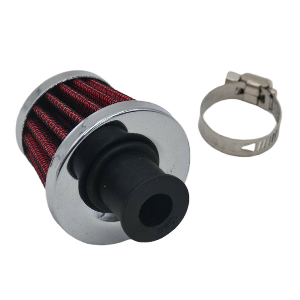 Car Cold 12mm Air Intake Filter Crank Case Vent Cover Breather High Quality