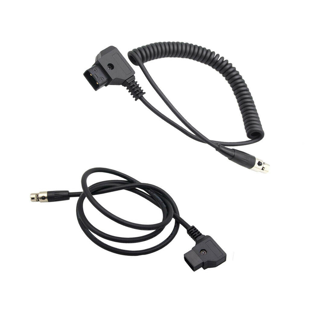2x D-tap Male to 4pin Female Mini XLR Power Cable for Camera   Monitor