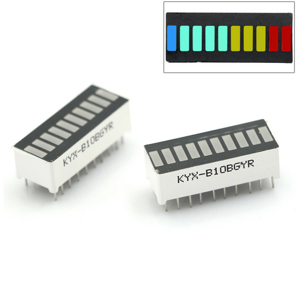 4Pcs/Lot 10 Segment Full Color LED Bargraph Light Display Module Ultra Bright WF