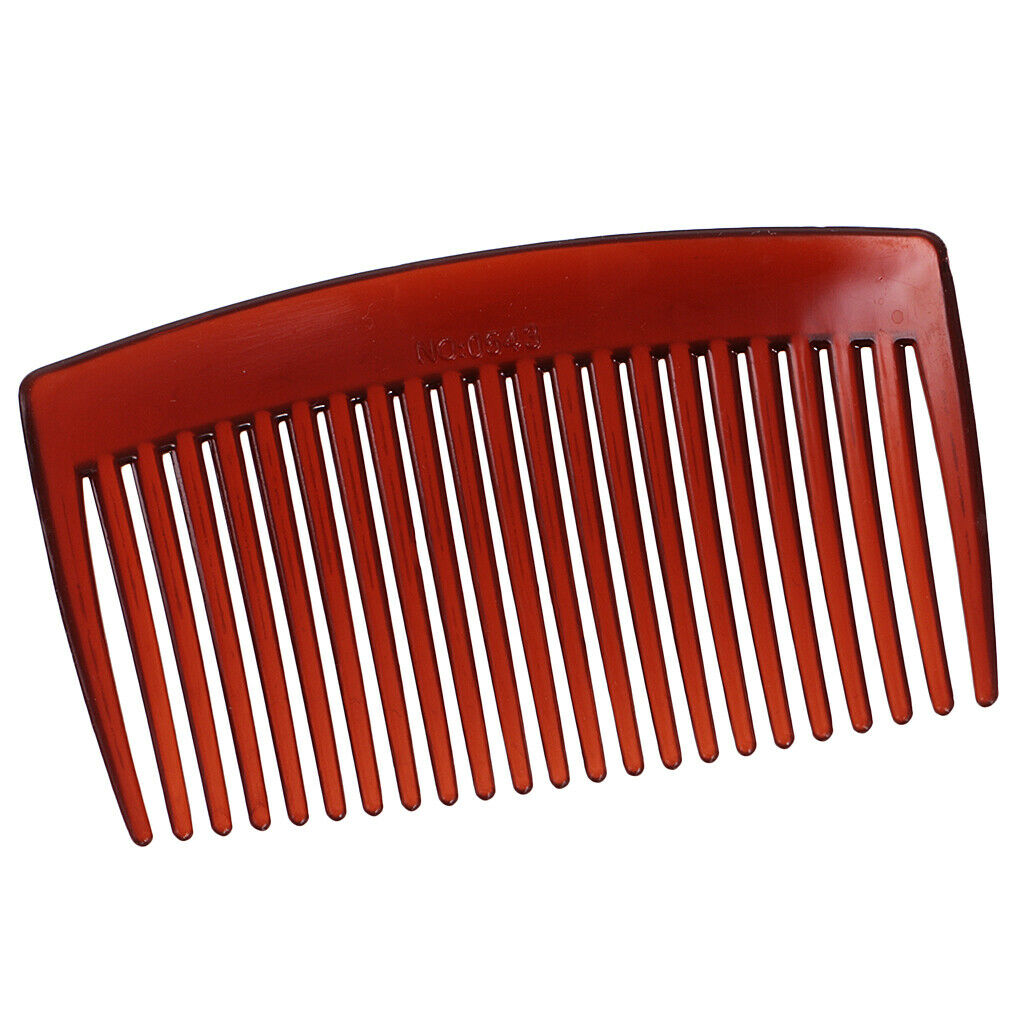 12 pieces Women Plastic Hair Comb Clip Slide Hairpin Hair Accessories Coffee