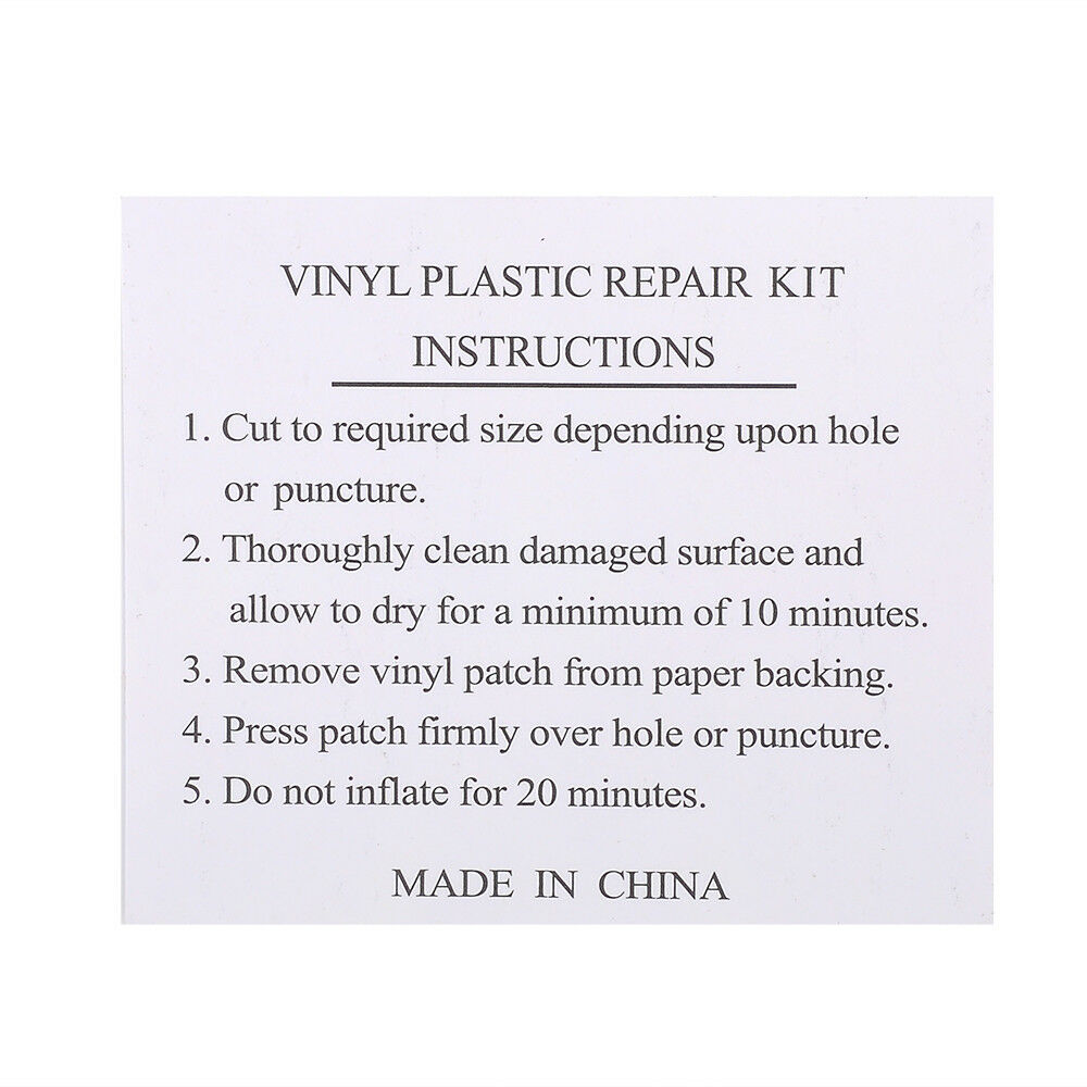 10 Sheets Inflatable Swimming Pool Puncture Repair Patch Kit Accessories