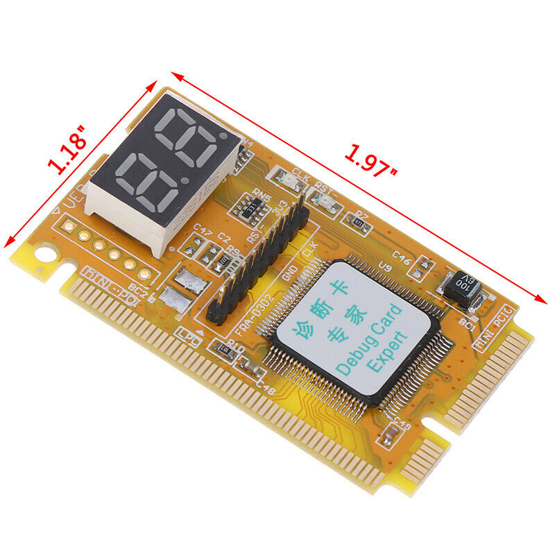 1Pcs Mini PCI-E PC laptop diagnostic post test debug card + LPC cabl^.l8