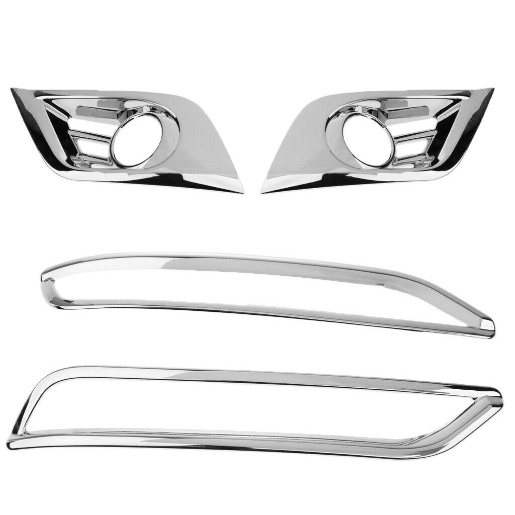 4 Pieces Front Rear Fog Light Frame Cover Trim Protector for Buick Envision