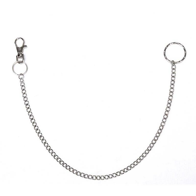 38cm Wallet Belt Ring Clip Chain Punk Trousers Hipster Jean Keychain KeyringBDA