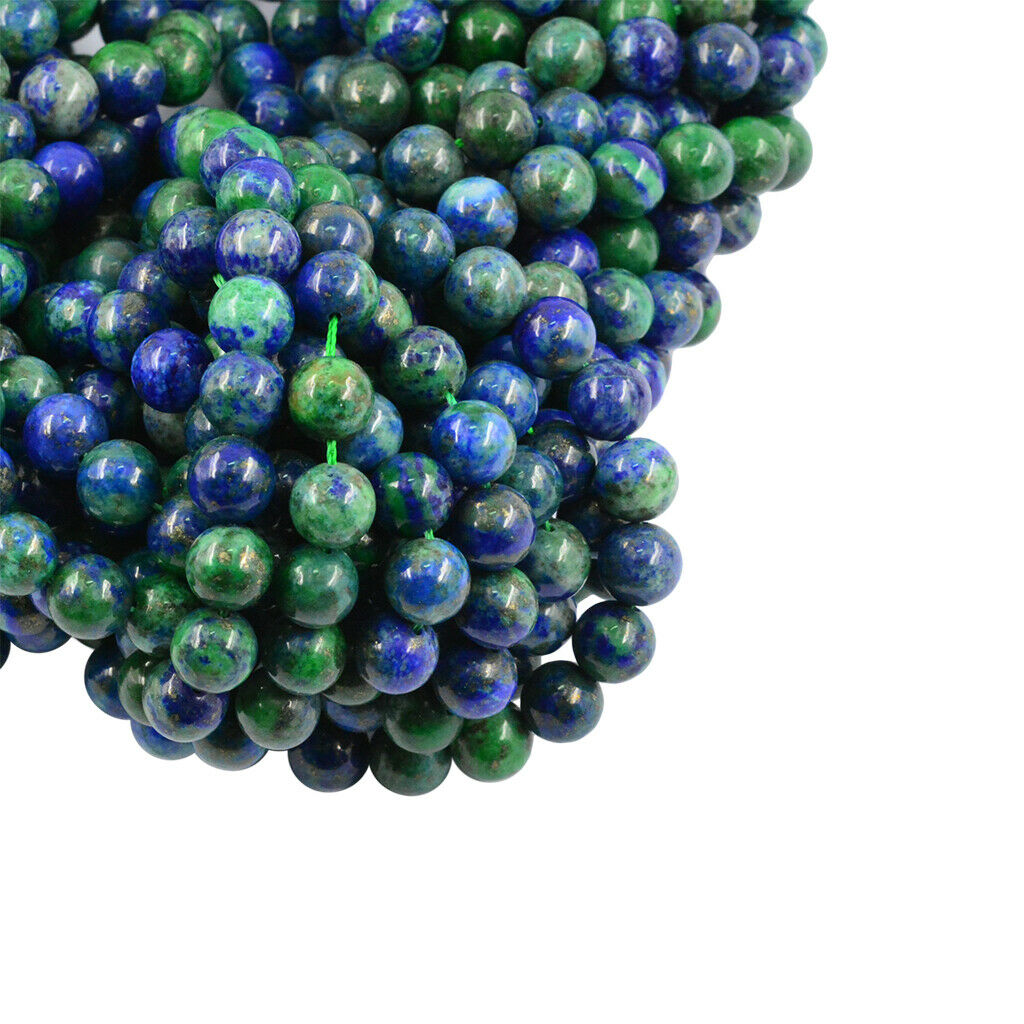 15.5" Natural Malachite Peacock Round Loose Beads 8mm 0.8mm Jewelry Findings