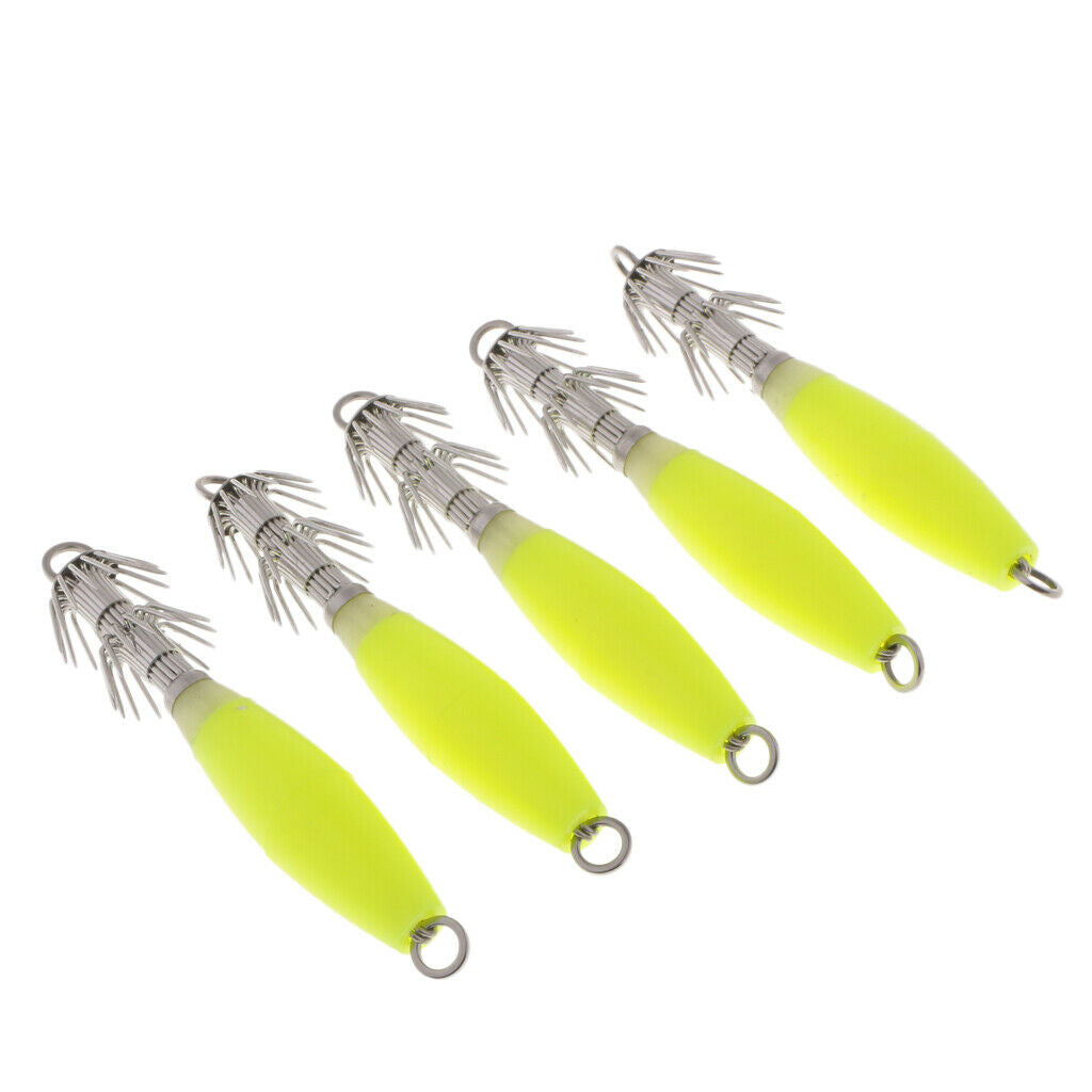 20pcs Squid Jig Hook Octopus Hooks Saltwater Fishing Lures Artificial Baits