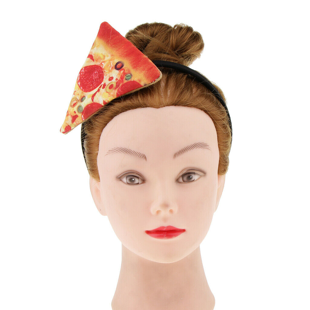 Novelty Festive Pizza Headband Women Girls Fancy Dress Party Hairband Gift