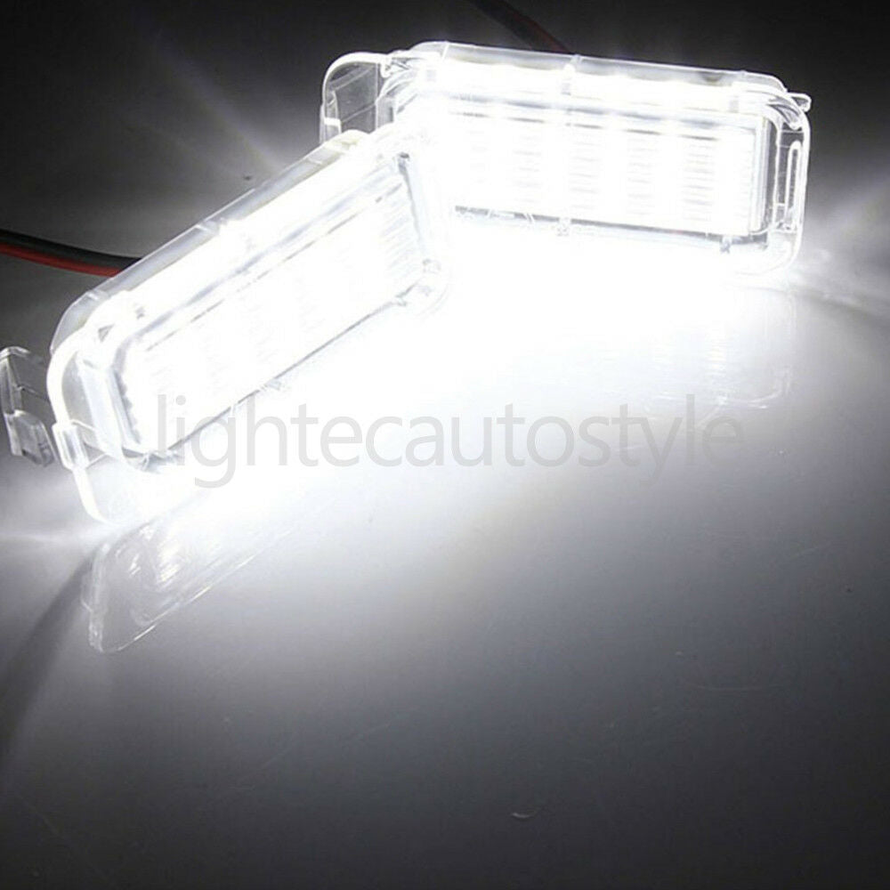 2x LED XENON WHITE LICENSE NUMBER PLATE LIGHT LAMP BULB FORD FIESTA FOCUS MONDEO