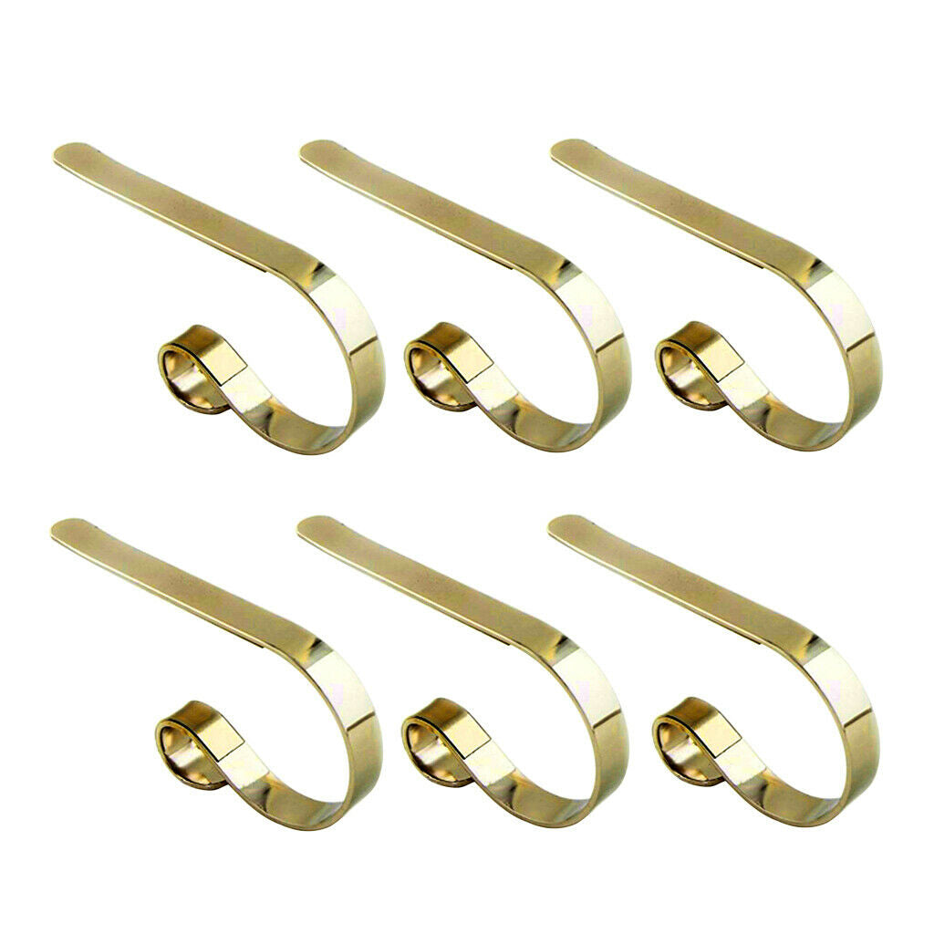 6Pieces Festival Christmas Hook Home Non-Skid Metal Hanger Party Decoration