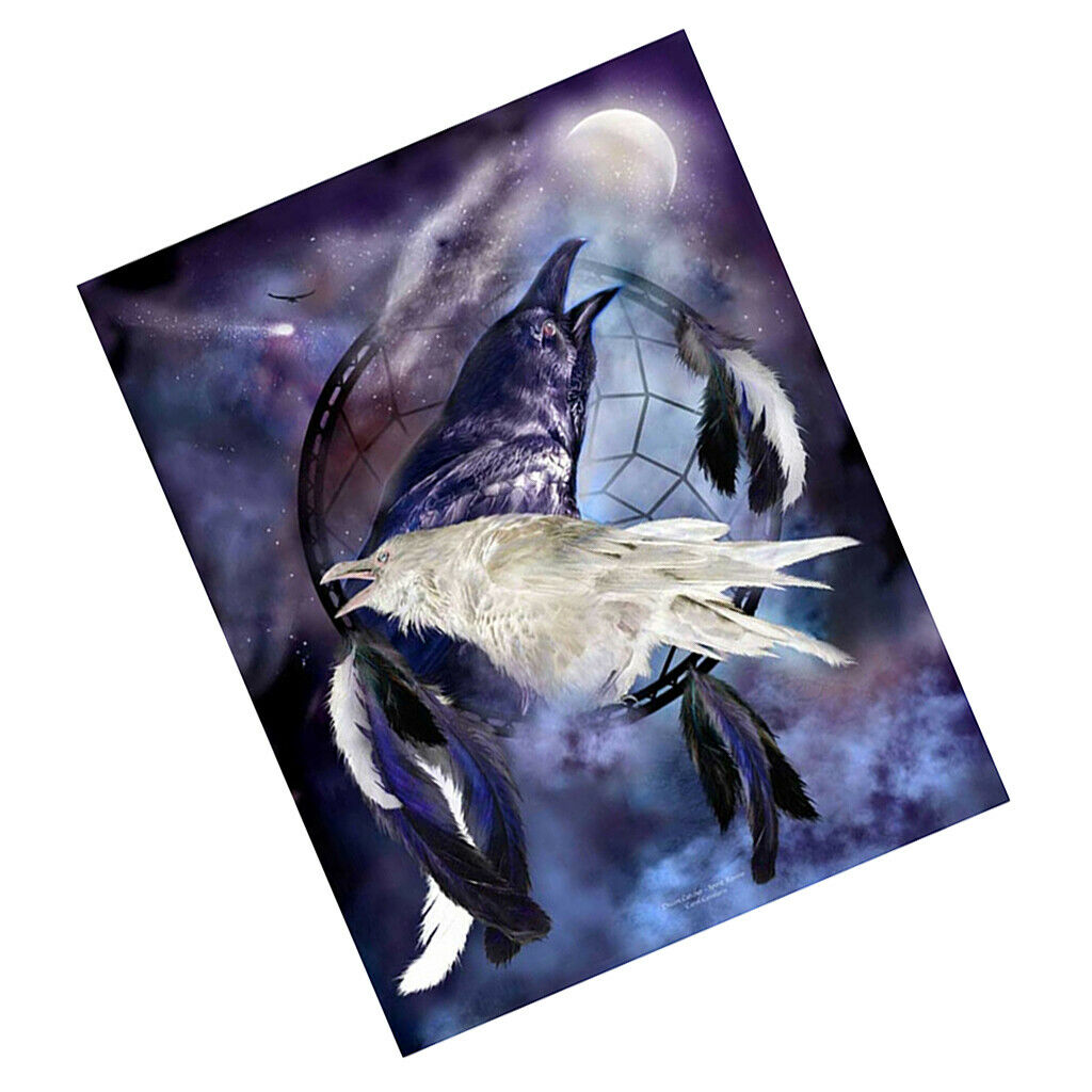 5D Diamond Painting Embroider Cross Stitch Animal Crow 1