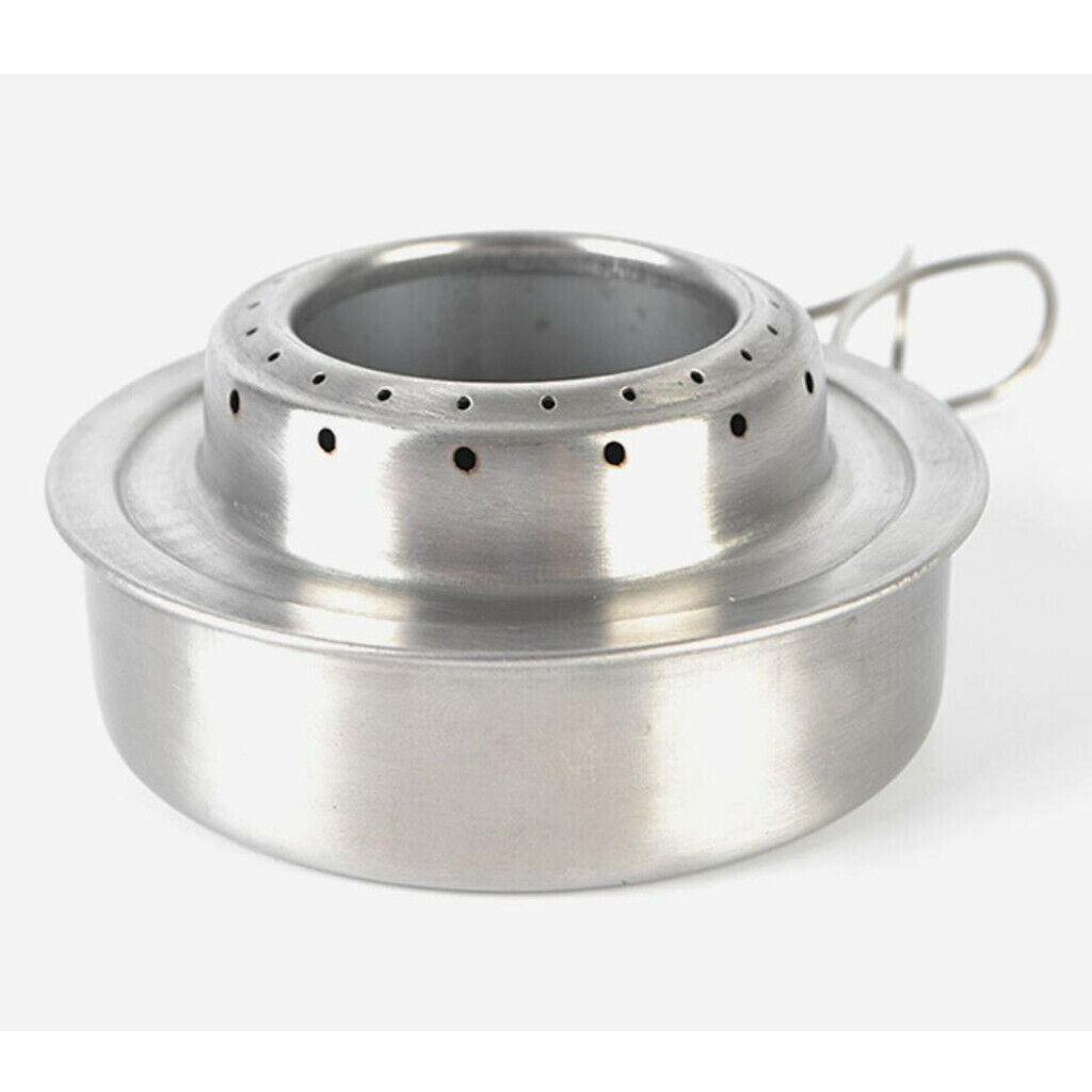 Stainless Steel Backpackers Alcohol Stove Outdoor Burner Picnic Hiking