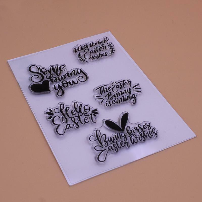 Best Easter Wishes Silicone Clear Seal Stamp DIY Scrapbooking Embossing Photo