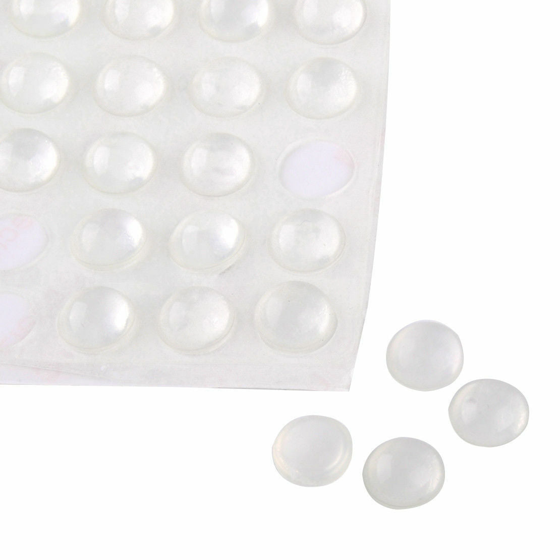 50pcs Buffer Pads Kitchen Door Domed Anti Slam Cabinet Cupboard Damper Cushion