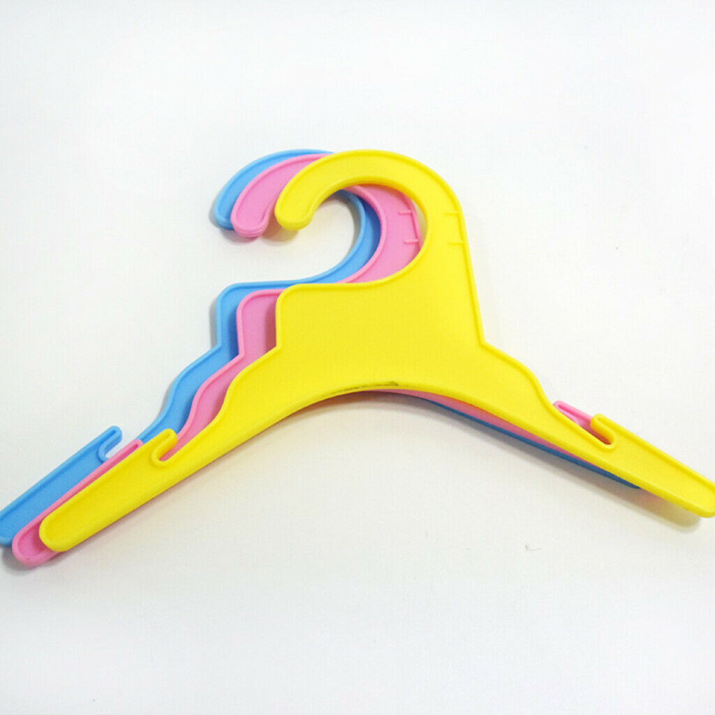 10x Plastic Pet Clothes Hangers for Dog Puppy Cat Clothing Garment 19cm