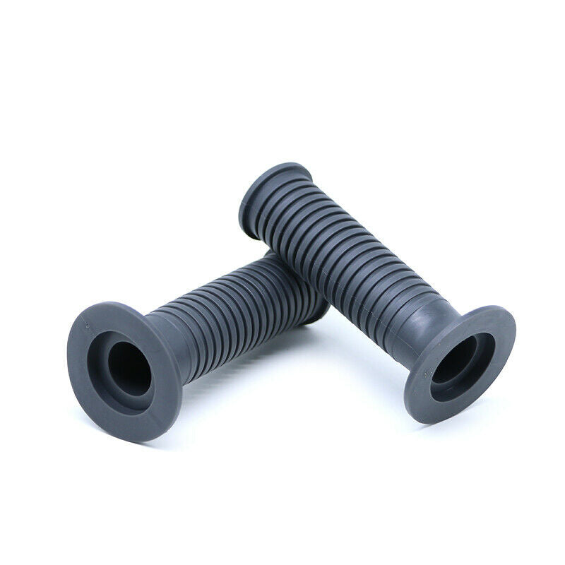 7/8" 22mm Retro Cafe Racer Universal Gray Rubber Anti-slip Handle Hand Grips