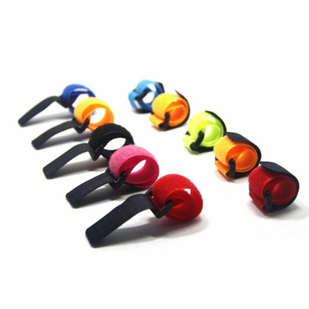 10x Fishing Rod Tie-Strap Tackle Wrap Band-Pole Holder-Fastener Fish-Accessory !