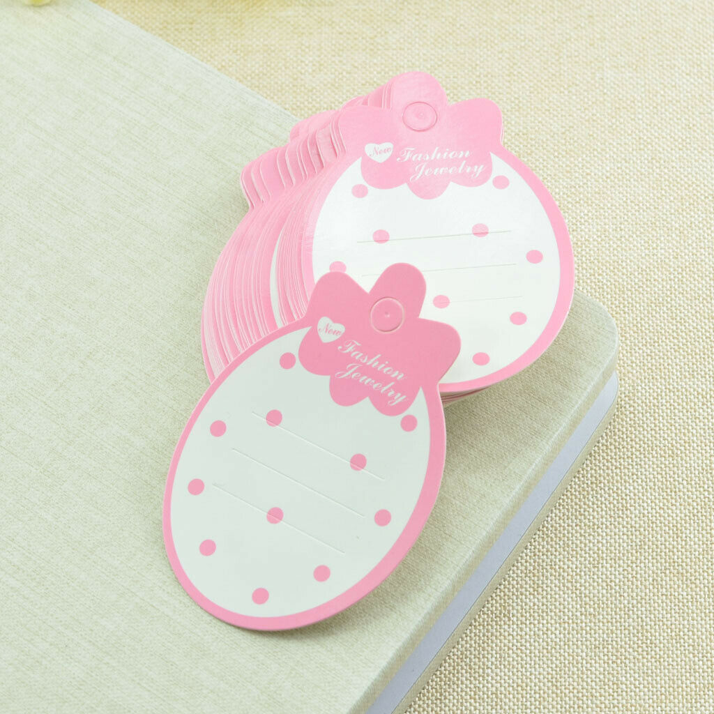 50 Pieces Fashion Strawberry Hairpin Card Kids Girl Packaging Display Cards