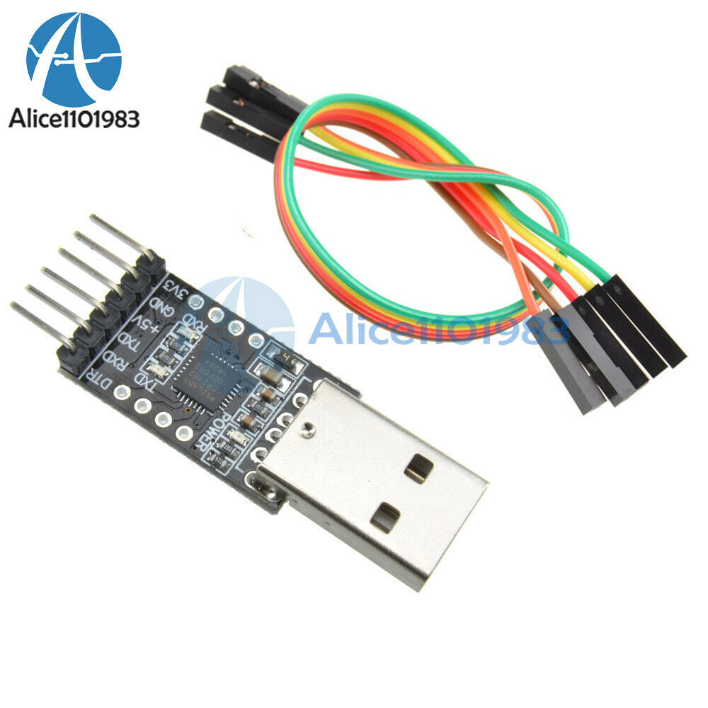 5PCS CP2102 USB 2.0 to UART TTL 6PIN Module Serial Converter +Cables