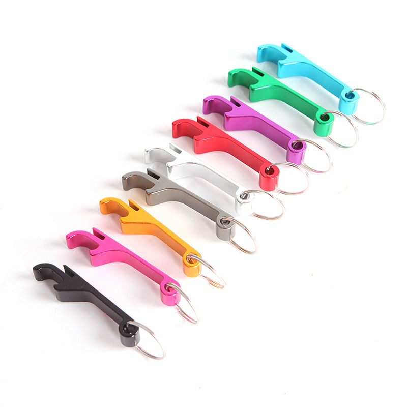 3x Beer Bottle Opener Claw Bar Beverage Keychain Ring Random Color DD