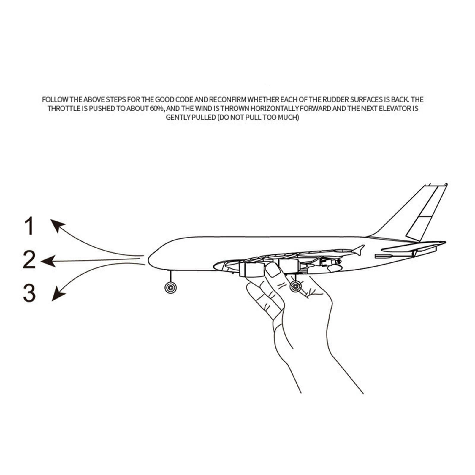 2.4G Airbus A380 EPP RC Plane Airplane 6- Gyro RC Aircraft for Boy