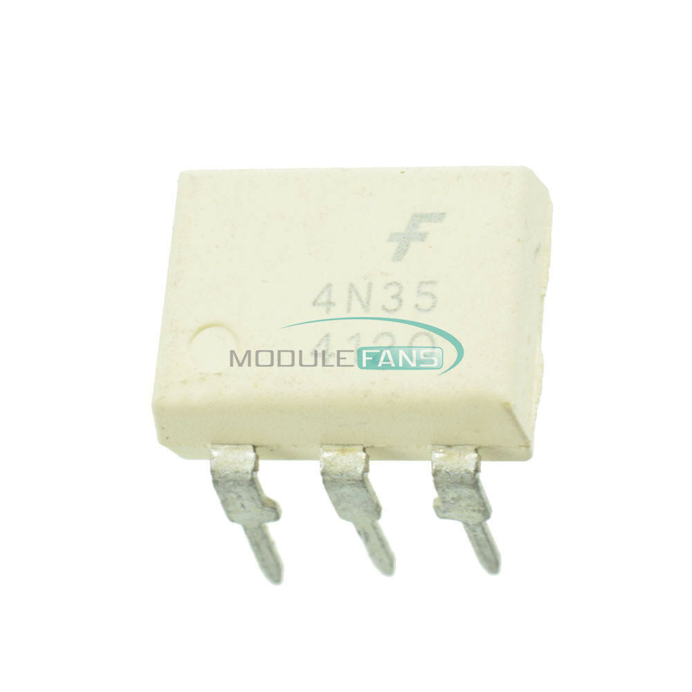 10PCS 4N35 DIP6 30V FSC Optocouplers Phototransistor  IC 4N35