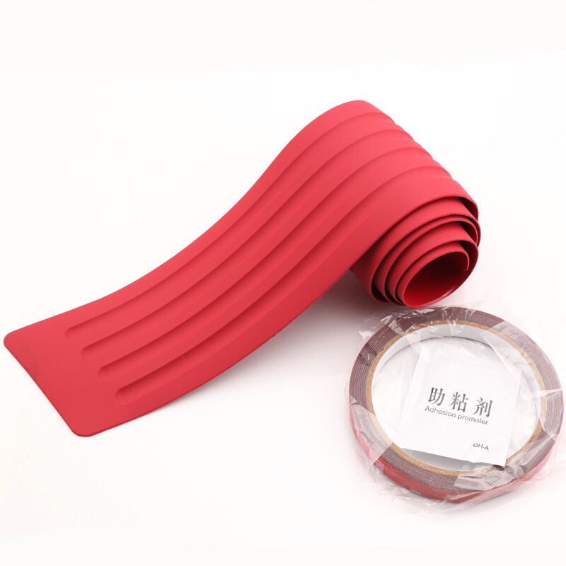 Red Door Sill Guard Car SUV Body Bumper Protector Trim Cover Protective Strip