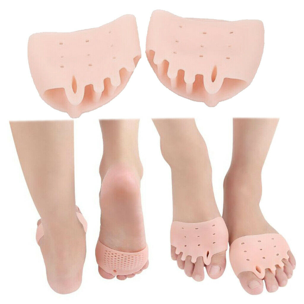 Set of 4 Gel Hallux Valgus Corrector Straightener Bone Spurs Toe Separators