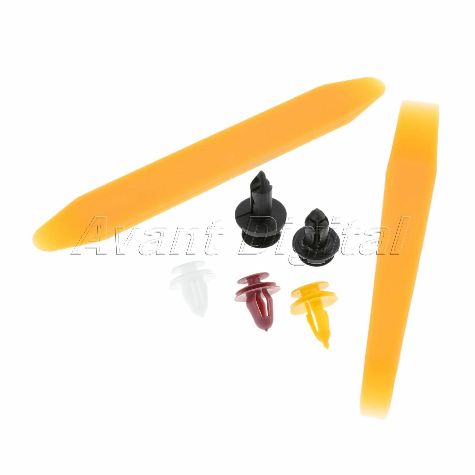 500X Mixed Auto car Door Bumper Panel Fender Fastener Clip w/ Tool Plastic
