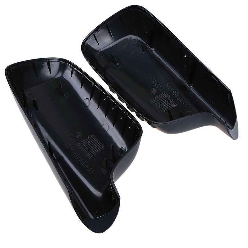 Pair Rear View Mirror Cover For BMW E46 E65 E66 E67 750i 750Li 2002-2008