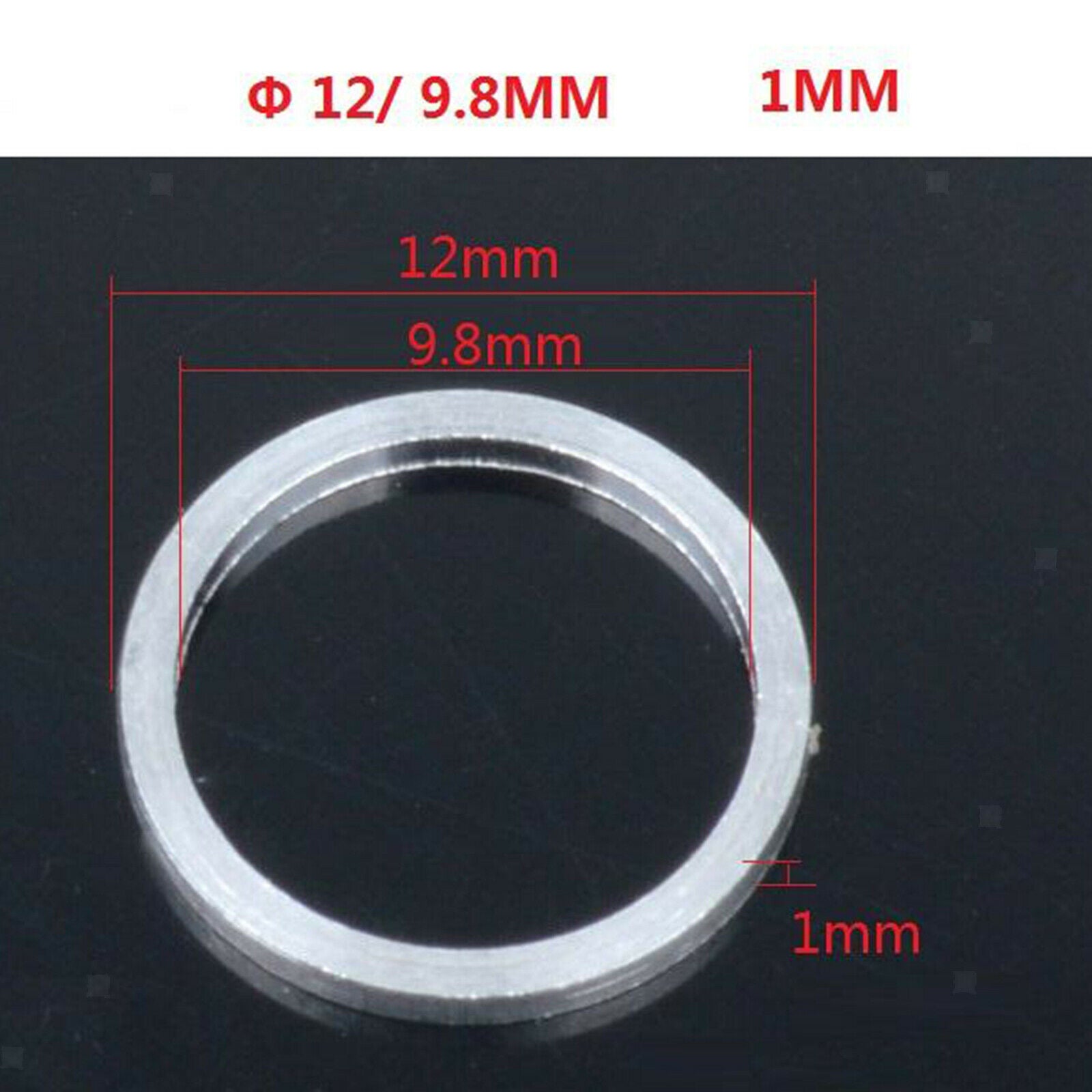 10Pcs Bike Replacement Chainring Screw Spacer Washer Gasket Ring 1mm Thick